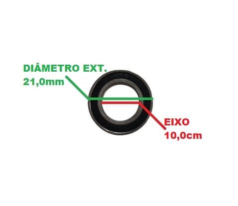 Rolamento 6000 1A 2RS Encaixe 10,0mm SKF - P/Ventilador - P/Exaustor - P/Climatizador - Modelo 6000 1ş Linha - foto 1 de 2