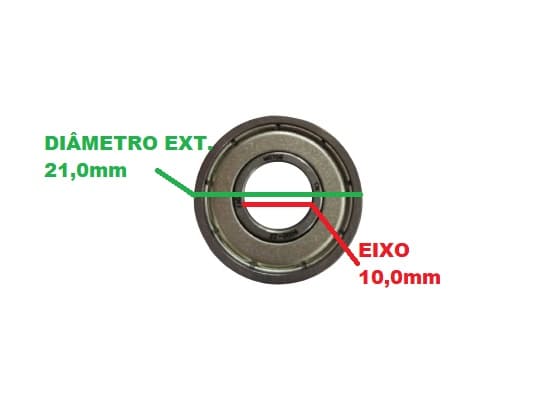 Rolamento 6000 1A ZZ Encaixe 10,0Mm SKF - P/Ventilador - P/Exaustor - P/Climatizador - Modelo 6000 1ş Linha - foto 1 de 2
