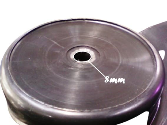 HELICE DE 40CM P/VENTILADOR HOUSTON / FAET NOVENTA COR PRETA 3PAS EIXO 08,0MM PONTA REDONDA COM TRAVA TRASEIRA - HOUSTON - foto 1 de 2
