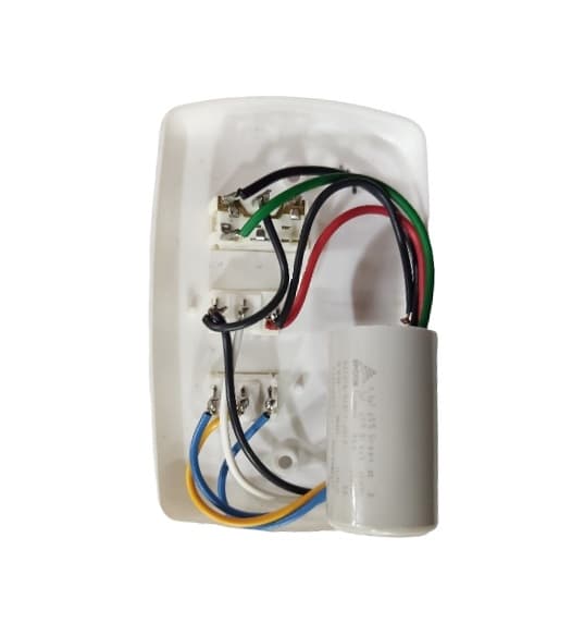 CHAVE P/VENTILADOR DE TETO VENTI-DELTA NEW LIGHT 110V07,5UF 3,0+4,5MF) 3VEL C/REVERSÃO 1-TECLA P/LUZ - ORIGINAL - LATINA - AIR DESIGN - foto 1 de 2