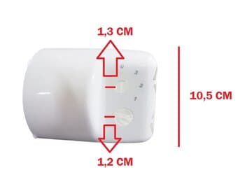 CAPACETE DO MOTOR P/VENTILADOR VENTISOL 30CM/40CM TURBO 6PAS BRANCO - CAPA PLASTICA 0376 G2 PARA VENTILADOR DE COLUNA