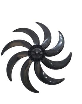 HÉLICE DE 60CM P/VENTILADOR DÔMINA 8PÁS E-11,5MM COR PRETA - OCTUPUS 60CM - PONTA REDONDA C/TRAVA TRASEIRA