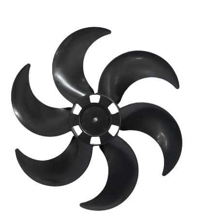 HELICE DE 40CM VENTILADOR VENTISOL 40CM 6P PRETA TURBO6 F08,0MM FIXAR C/PORCA R/ESQ N/PONTA DO EIXO C/TRAVA TRASEIRA - foto 1 de 1