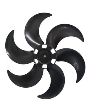 HELICE DE 40CM VENTILADOR VENTISOL 40CM 6P PRETA TURBO6 F08,0MM FIXAR C/PORCA R/ESQ N/PONTA DO EIXO C/TRAVA TRASEIRA