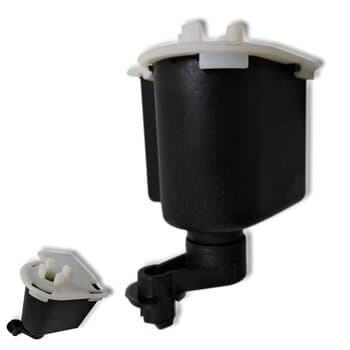 CAIXA DE ENGRENAGEM P/VENTILADOR TRON 50/60CM ATUAL - MENOR + ARREDONDADA* - *SERVE P/LOREN SID PADRĂO - C/PINO ARTICULADOR +*SEM PINO PUXADOR/ SEM R