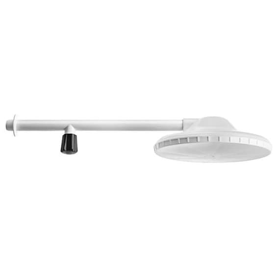 CHUVEIRO ÁGUA FRIA ESPALHADOR SAIDA 8" - HASTE 30CM 1/2P COM BRACO E REGISTRO, BRANCO - HERCULES REF. 2353 - foto 1 de 1