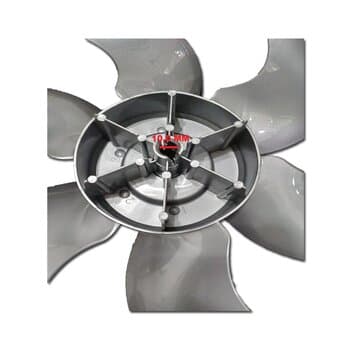HELICE DE 50CM P/VENTILADOR TRON PREMIUM 6PAS COR PRATA MODELO ATUAL 2020/2021 - PONTA REDONDA ENCAIXE EIXO 10,0MM C/TRAVA TRASEIRA