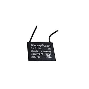 CAPACITOR 005,0UF 2FIOS QD 400VAC - P/VENTILADOR DE TETO VENTISOL 110VOLTS/ VENTILADOR FLOW