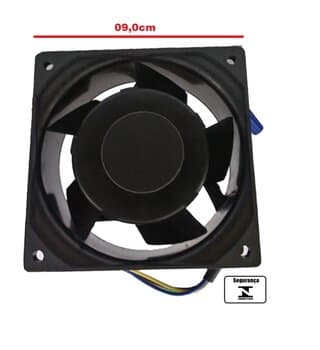 EXAUSTOR DE 09CM MICROVENTILADOR BIVOLTS 00083 M/H - COOLER VENTISILVA E9 NYCD BIVOLTS CARCAçA DE NYLON COOLER 09CM