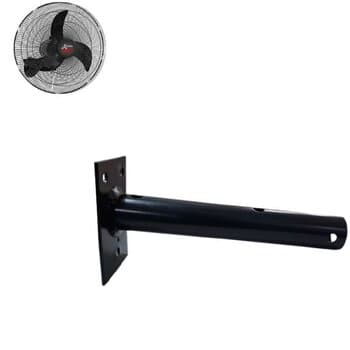 SUPORTE PARA VENTILADOR DE PAREDE VENTI-DELTA 65CM DELTA SUPER PRETO - METAL SEM CANOPLA SEM GARFO
