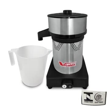 ESPREMEDOR DE SUCO 3GRANDE VITALEX BIV300 450W10,0UF - EXTRATOR VITA SUPER INOX 1/3CV/HP 1750RPM - CÂMARA INOX COMERCIAL LUXO