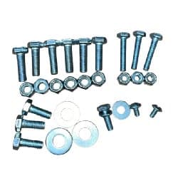 KIT DE PARAFUSO P/FIXAR HÉLICE GRADE REFORÇO DA GRADE X MOTOR VENTILADOR GRANJTEC GRANTEX DE 1-METRO VFP100CM - C/15-PARAFUSO 9-PORCAS 5-ARRUELAS - foto 1 de 1