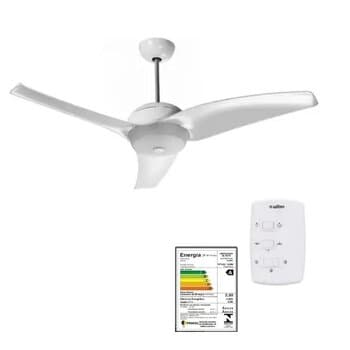 VENTILADOR DE TETO LATINA VT633 220V 130W COR BRANCA CHAVE 3-VELOCIDADES - MOD.TETO M1 230RPM