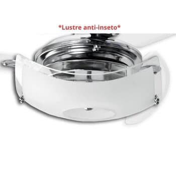 VENTILADOR DE TETO LOREN SID M1/M2 CROMADO 110V 3PÁS IRIS ACRÍLICAS - LUSTRE CLEAN BRUXELAS ONIX ANTI-INSETO CROMADO VIDRO QD CHAVE 3VELOCIDADES