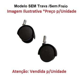 RODA RODIZIO P/CLIMATIZADOR VENTISOL 20LT NOBILLE CLM20 - *VENDIDA P/UNIDADE* - MODELO SEM TRAVA/SEM FREIO - RODINHA NOBILLE 20LITROS