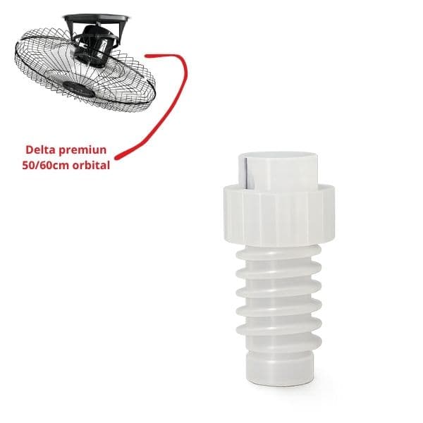 Engrenagem com Rosca sem Fim do Oscilante P/Ventilador de Teto Venti-Delta Premium Orbital 360 50CM/60CM - Medida Total 4,10MM