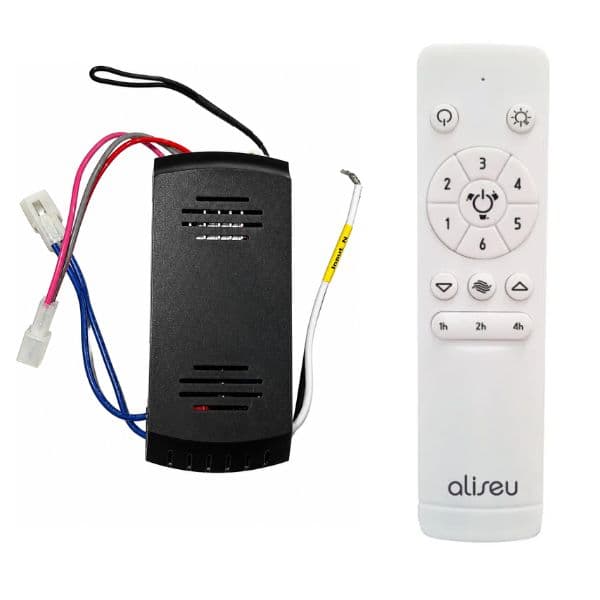 CONTROLE REMOTO VENTILADOR ALISEU RETRÁTIL PRO-22 KIT AL430+AL431 QJ-16-JH 22C3Y-650 5510 35W 110-245V