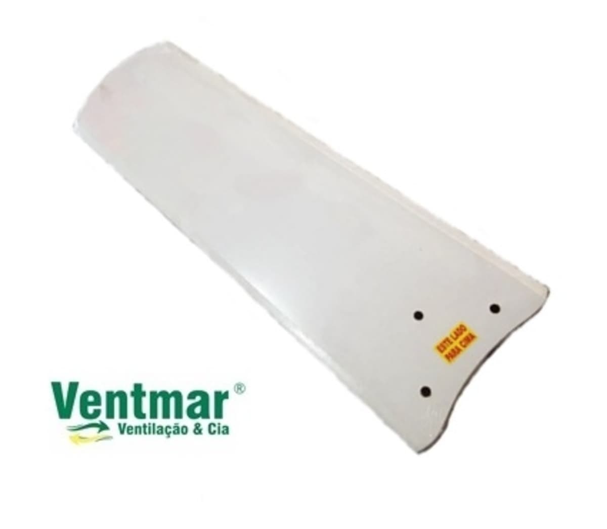 PÁ HÉLICE P/VENTILADOR DE TETO VENTI-DELTA LIGHT COR BRANCA P/GARRA PEQUENA 3FUROS - MADEIRA MDF RETA - VENDIDA P/UNIDADE - foto 1 de 4