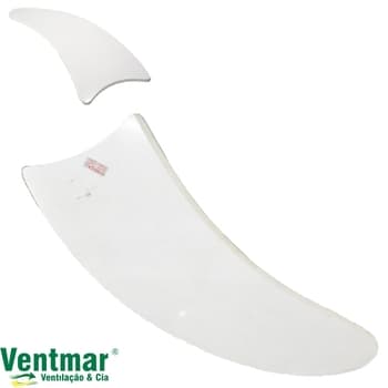 PÁ HÉLICE P/VENTILADOR DE TETO - MDF FACĂO BRANCA -*VENDIDA P/UNIDADE - SEM FURAÇĂO SERVE P/ARGE LOREN SID VENTI-DELTA TRON LINHA MAX AURA BOREAS BÚZI