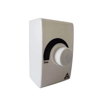 CHAVE P/ VENTILADOR DELTA PREMIUM GOLD 50/60CM - CONTROLE DE VELOCIDADE ROTATIVO BIV C/DIMER ATÉ 0400W - COMPACTA CAIXA FUNDO BRANCA 7X8CM